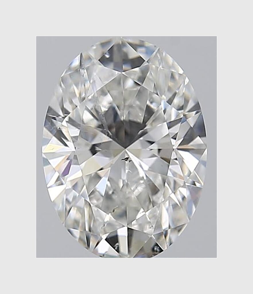 Oval Diamond – H/SI2 GIA GoldeNet Certificate #7411509211
