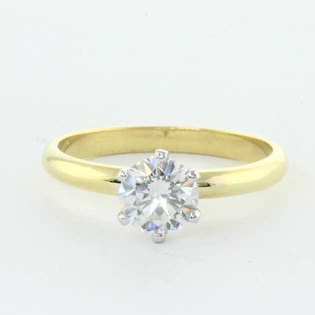 yellow gold solitaire