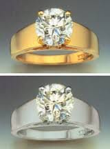 yellow gold and white gold rings