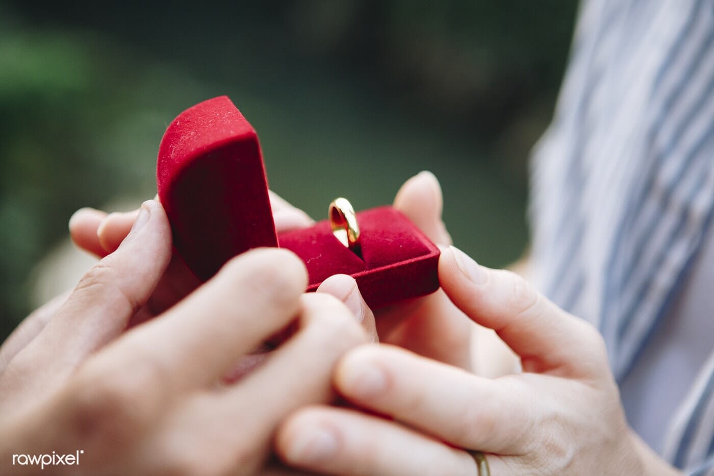 wedding ring in red box