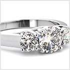 3 stones diamond ring