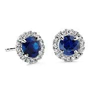 earrings with gemstone