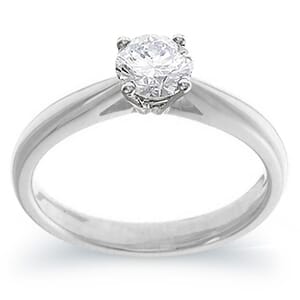 4042 -  Engagement Ring Set With Round Brilliant Cut Diamond (1/2 Ct. Tw.)