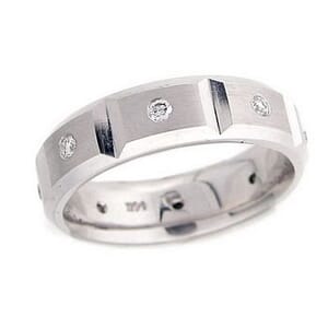 4297 - Diamond Wedding Ring 1/4 Carat, Set With Round Brilliant Diamonds