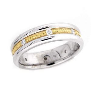 4322 - Diamond Wedding Ring 1/4 Carat, Set With Round Brilliant Diamonds
