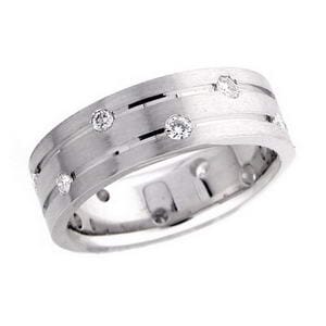 4432 - Diamond Wedding Ring 1/2 Carat, Set With Round Brilliant Diamonds