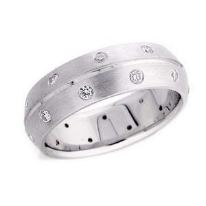 4437 - Diamond Wedding Ring 1/2 Carat, Set With Round Brilliant Diamonds