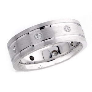4457 - Diamond Wedding Ring 1/4 Carat, Set With Round Brilliant Diamonds
