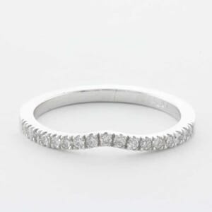 5305 - carved diamond matching wedding ring 