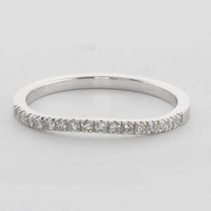 5313 - 18K white gold matching wedding ring 