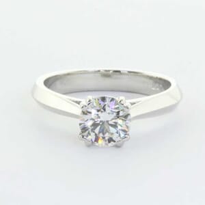 5332 - Solitaire cathedral engagement ring setting 