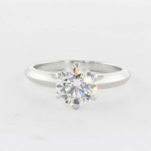 5342 - solitaire 6 prongs engagement ring setting 