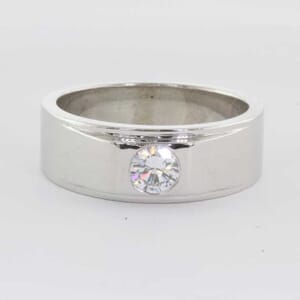 5439 - 8mm beveled wedding ring