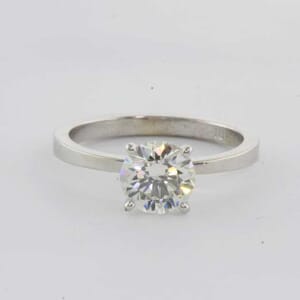 6355 - square and fine solitaire ring setting