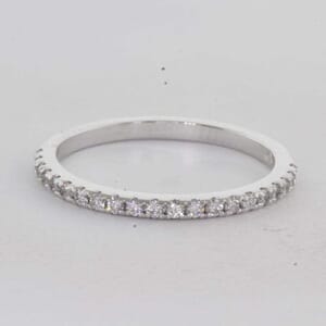 7276 - Square Shank Wedding Ring set with Round Brilliant Diamonds