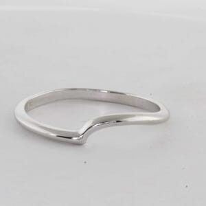 7434 - Plain Curved Matching Wedding Ring