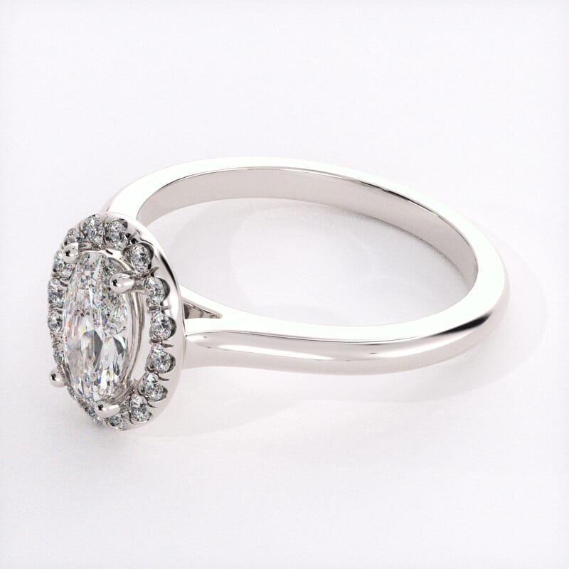 Oval halo ring setting new arrivals