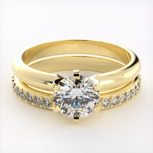 1155 - Exquisite Bridal Diamond Ring Set