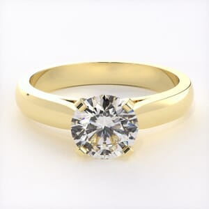 6819 - Solitaire Cathedral Engagement Ring