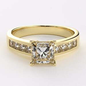 1485 - Princess-Cut Engagement Ring 0.55 Carat | Timeless Elegance