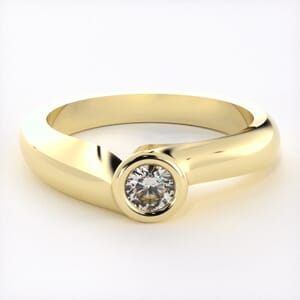 1530 - Bezel Solitaire Engagement Ring