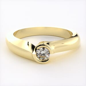 1550 - Pre-Set Bezel Engagement Ring
