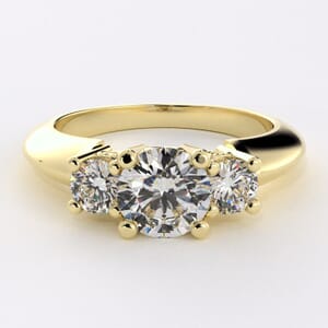 1760 - Classic Three Stone Engagement Ring