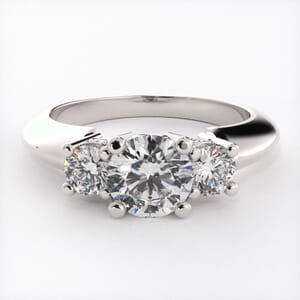 1757 - Classic Three Stone Engagement Ring