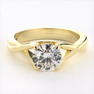 3190 - Twist Of A Classic Solitaire Engagement Ring