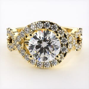 5062 - twisted pave engagement ring