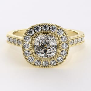 5067 - halo milgrin engagement ring