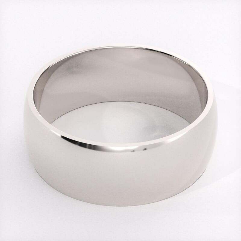 10k white sales gold wedding band