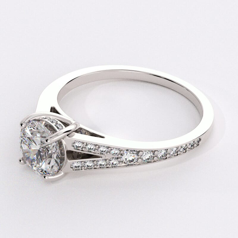 Cathedral shop style ring